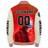 Custom Red Cream Varsity Jackets for Men Women Youth Personalized Letterman Jackets