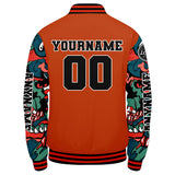 Custom Orange Varsity Jackets for Men Women Youth Personalized Letterman Jackets