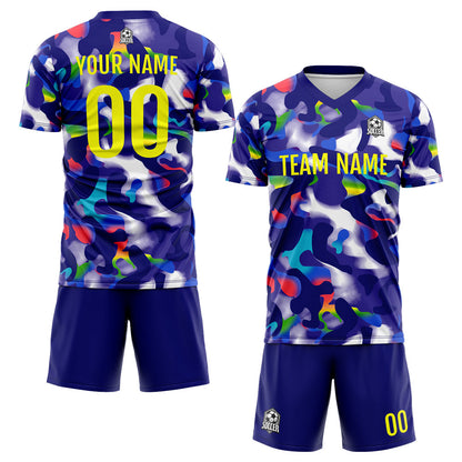 Custom Soccer Uniform Jersey Kids Adults Personalized Set Jersey Gorgeous&Navy