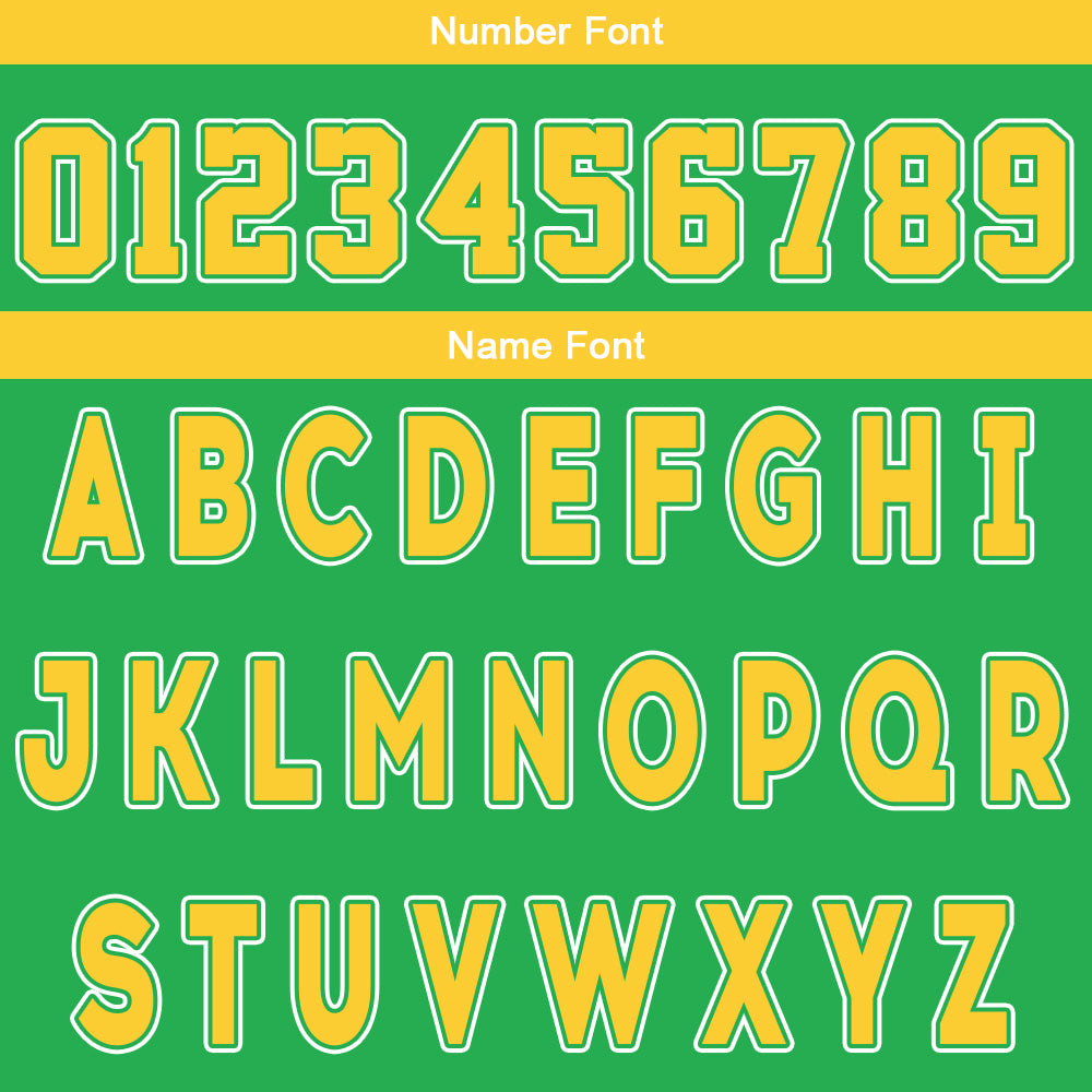 Custom Green Yellow Reversible Basketball Suit for Adults and Kids Personalized Jersey