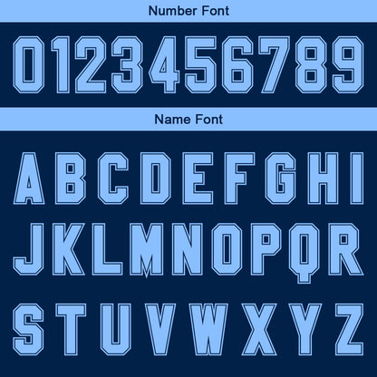 Custom Navy Light Blue Gradient Basketball Jersey Uniform Suit Printed Your Logo Name Number