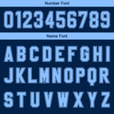 Custom Navy Light Blue Gradient Basketball Jersey Uniform Suit Printed Your Logo Name Number