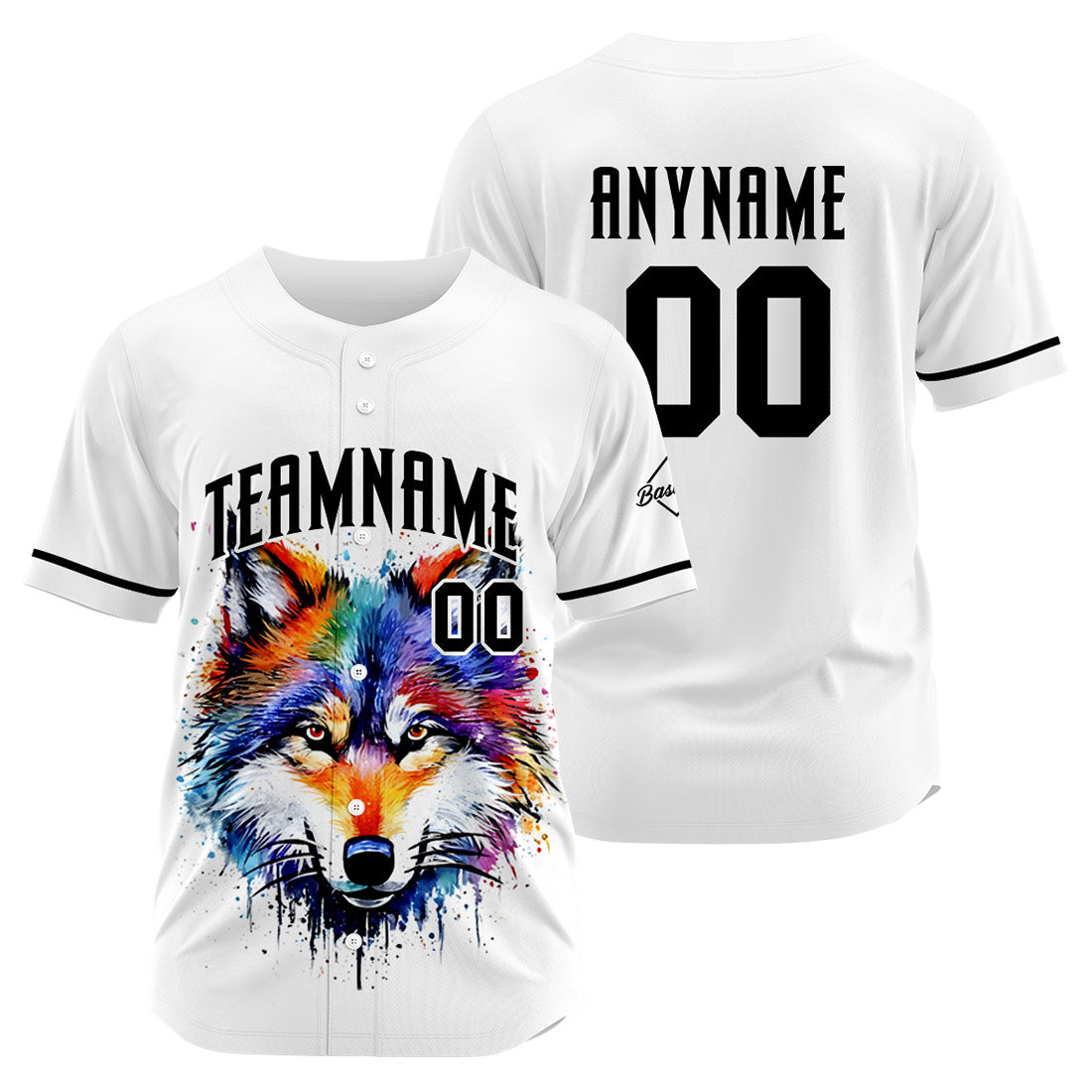 Custom Wolf -White Baseball Uniforms High-Quality for Adult Kids Optimized for Performance