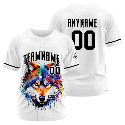 Custom Wolf -White Baseball Uniforms High-Quality for Adult Kids Optimized for Performance