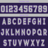 Custom Purple Grey Reversible Basketball Suit for Adults and Kids Personalized Jersey