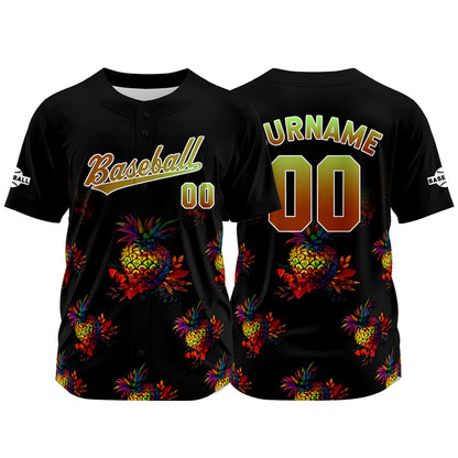 Custom Orange Baseball Jersey Print Personalized Name, Number and Logo