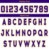 Custom White Purple Yellow Reversible Basketball Suit for Adults and Kids Personalized Jersey