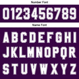 Custom Purple White Gradient Basketball Jersey Uniform Suit Printed Your Logo Name Number
