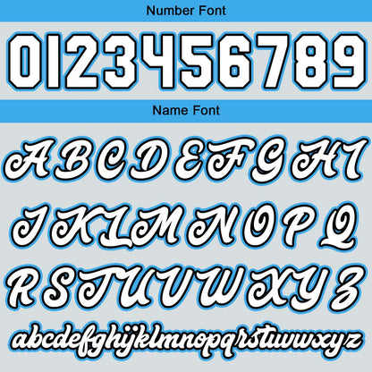 Custom Light Gray Blue Varsity Jackets for Men Women Youth Personalized Letterman Jackets