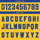 Custom Yellow Blue Gradient Basketball Jersey Uniform Suit Printed Your Logo Name Number