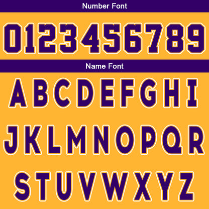 Custom Yellow Purple Reversible Basketball Suit for Adults and Kids Personalized Jersey