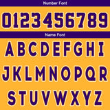 Custom Yellow Purple Reversible Basketball Suit for Adults and Kids Personalized Jersey