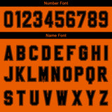 Custom Orange Black Gradient Basketball Jersey Uniform Suit Printed Your Logo Name Number