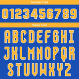 Custom Blue White Yellow Reversible Basketball Suit for Adults and Kids Personalized Jersey