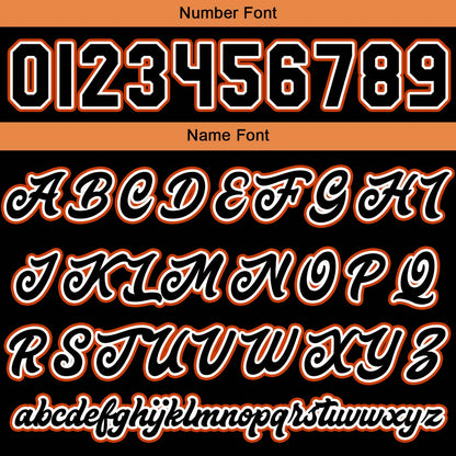 Custom Black Orange Varsity Jackets for Men Women Youth Personalized Letterman Jackets