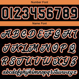 Custom Black Orange Varsity Jackets for Men Women Youth Personalized Letterman Jackets