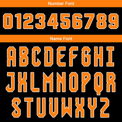 Custom Black Orange Reversible Basketball Suit for Adults and Kids Personalized Jersey