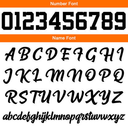 Custom Orange White Sweatshirt Hoodie For Men Women Girl Boy Print Your Logo Name Number