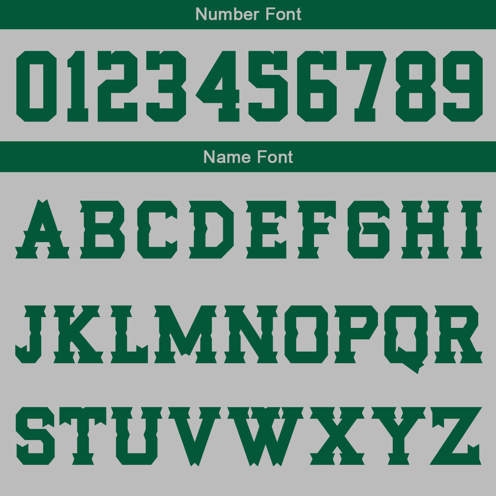 Custom Grey Green Basketball Jersey Uniform Suit Printed Your Logo Name Number