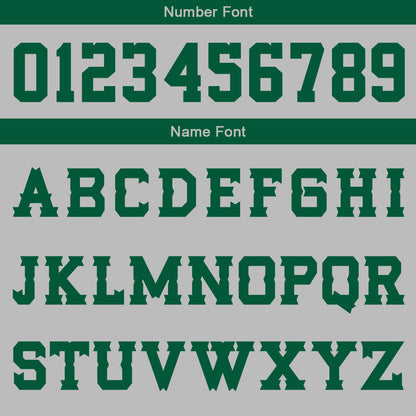 Custom Grey Green Basketball Jersey Uniform Suit Printed Your Logo Name Number