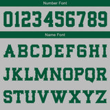 Custom Grey Green Basketball Jersey Uniform Suit Printed Your Logo Name Number