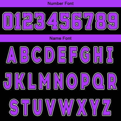Custom Black Neon Purple Reversible Basketball Suit for Adults and Kids Personalized Jersey