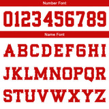 Custom White Red Basketball Jersey Uniform Suit Printed Your Logo Name Number