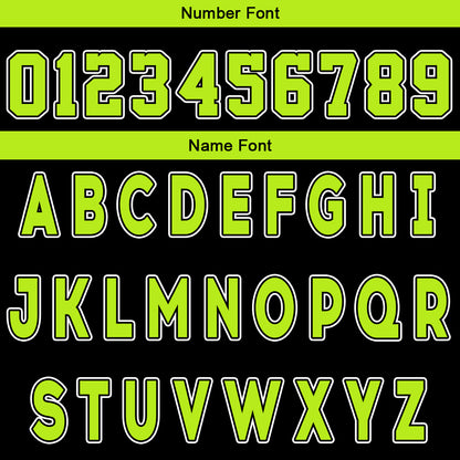 Custom Black Neon Green Reversible Basketball Suit for Adults and Kids Personalized Jersey