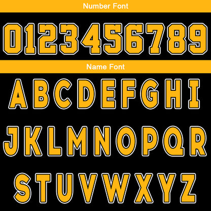 Custom Black Yellow Reversible Basketball Suit for Adults and Kids Personalized Jersey