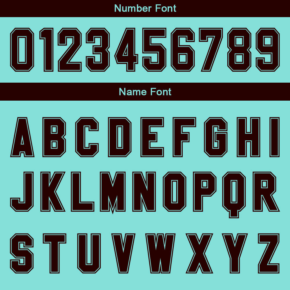 Custom Cyan Dark Brown Gradient Basketball Jersey Uniform Suit Printed Your Logo Name Number