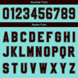 Custom Cyan Dark Brown Gradient Basketball Jersey Uniform Suit Printed Your Logo Name Number