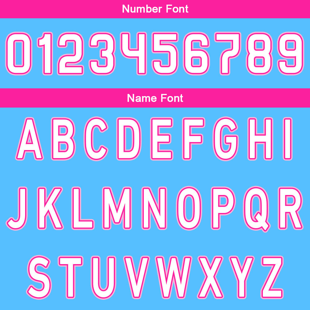 Custom Blue Pink Reversible Basketball Suit for Adults and Kids Personalized Jersey