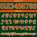 Custom Varsity Jacket Letterman jacket for Men, Women and Youth Drak Green Orange