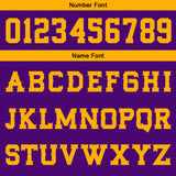 Custom Purple Yellow Basketball Jersey Uniform Suit Printed Your Logo Name Number