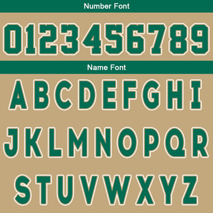 Custom Gold Green Reversible Basketball Suit for Adults and Kids Personalized Jersey