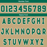 Custom Gold Green Reversible Basketball Suit for Adults and Kids Personalized Jersey