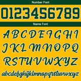 Custom Green Yellow  Hoodie Personalized Mens Pullover Hoodie Printed Team Name Number Logo for Women