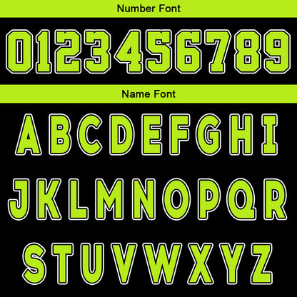 Custom Black Neon Green Reversible Basketball Suit for Adults and Kids Personalized Jersey