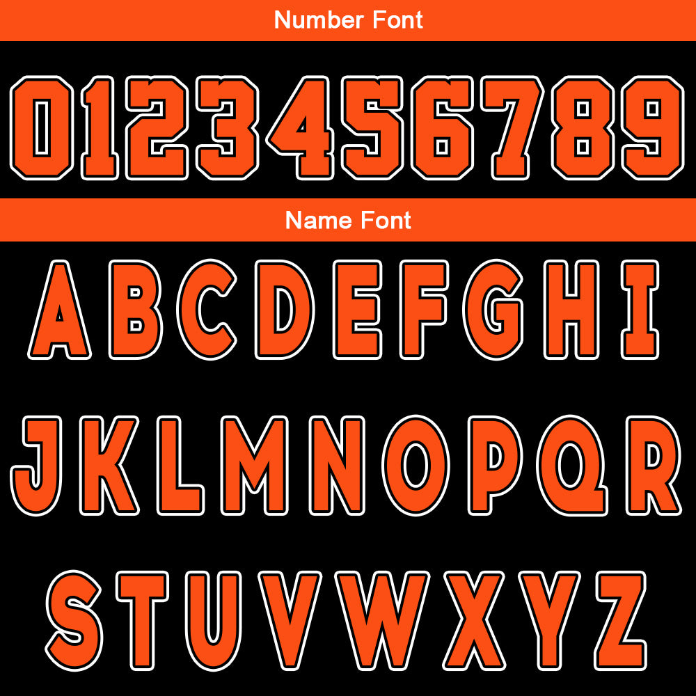 Custom Black Orange Reversible Basketball Suit for Adults and Kids Personalized Jersey