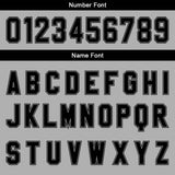 Custom Grey Black Gradient Basketball Jersey Uniform Suit Printed Your Logo Name Number