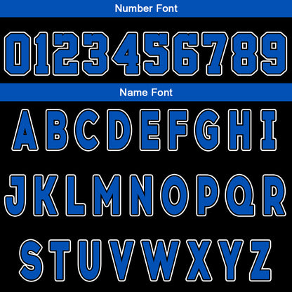 Custom Black Blue Reversible Basketball Suit for Adults and Kids Personalized Jersey