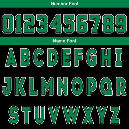 Custom Black Green Reversible Basketball Suit for Adults and Kids Personalized Jersey