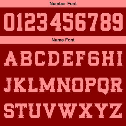 Custom Red Pink Basketball Jersey Uniform Suit Printed Your Logo Name Number