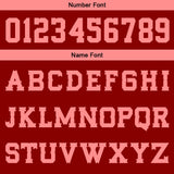 Custom Red Pink Basketball Jersey Uniform Suit Printed Your Logo Name Number