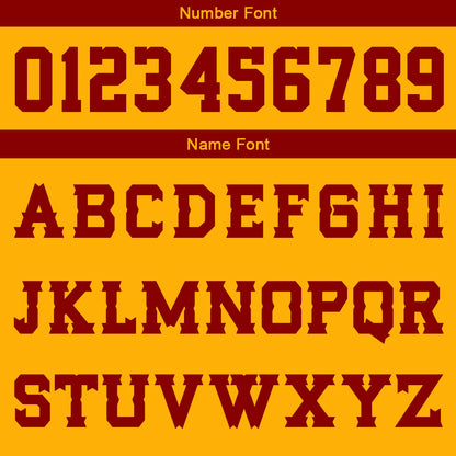 Custom Yellow Red Basketball Jersey Uniform Suit Printed Your Logo Name Number