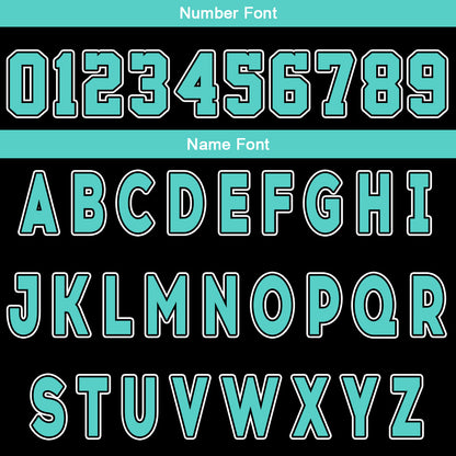 Custom Black Cyan Reversible Basketball Suit for Adults and Kids Personalized Jersey