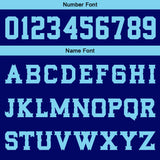 Custom Blue Basketball Jersey Uniform Suit Printed Your Logo Name Number
