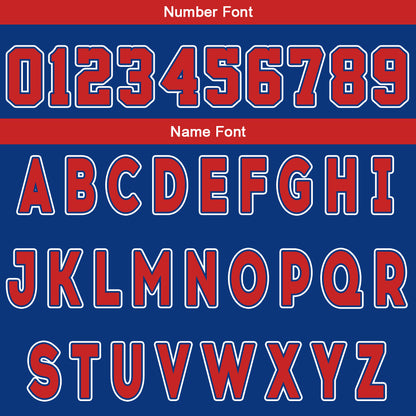 Custom Blue Red Reversible Basketball Suit for Adults and Kids Personalized Jersey