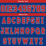 Custom Blue Red Reversible Basketball Suit for Adults and Kids Personalized Jersey