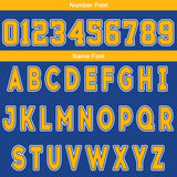 Custom Blue Yellow Reversible Basketball Suit for Adults and Kids Personalized Jersey